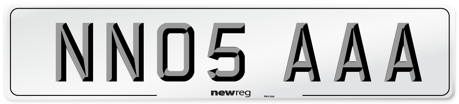 NN05 AAA Number Plate from New Reg